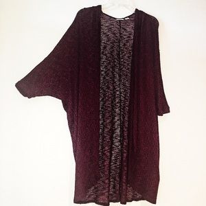 Burgundy Kimono